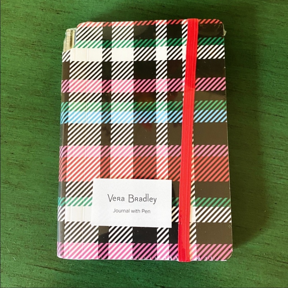 VERA BRADLEY Ribbons Plaid 3‑Pc Gift Set – Travel Mug, Journal & Pen – NWT - Picture 5 of 11